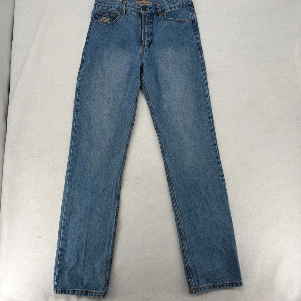 Ringers Western Barrington Slim Fit Mid Rise Blue Jeans Mens Size‎ 32 Button Fly